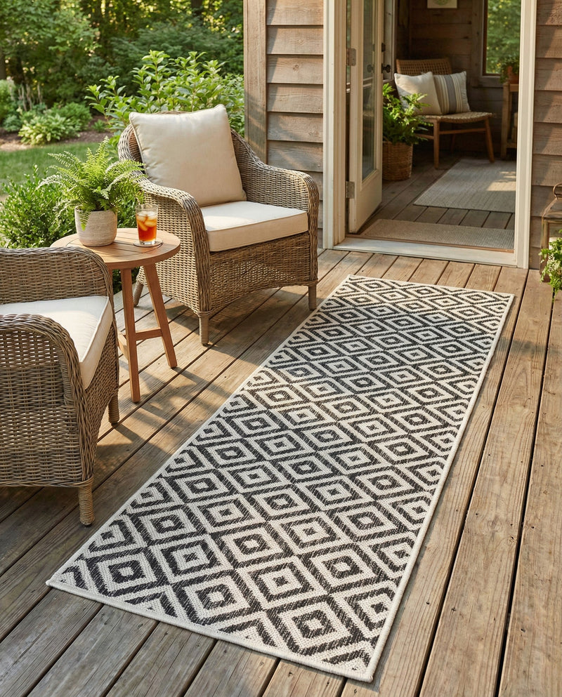 Urban Oasis Rugs Collection Area Rug -  Rooftop (Charcoal Gray) Runner Charcoal Gray  lifestyle 25