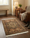 Ottoman Elegance Collection Area Rug - Sultan Rectangle Brown  lifestyle 39