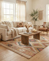 Desert Weave Jute Collection Area Rug - Sahara Rectangle Multi  lifestyle 13