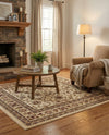 Jaipur Elegance Collection Area Rug -  Nahargarh (Cream) Square Cream  lifestyle 84
