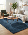 Alpine Plush Collection Area Rug -  Cortina (Marine Blue) Rectangle Marine Blue  lifestyle 21