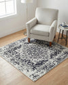 Georgetown Rugs Collection Area Rug - Dupont (Blue) Square Blue  lifestyle 57
