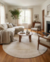Bloomsbury Elegance Collection Area Rug -  Kensington (Ivory) Oval Ivory  lifestyle 33