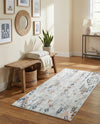 Aegean Elegance Washables Collection Area Rug -  Zakynthos Rectangle Ivory Gray  lifestyle 58