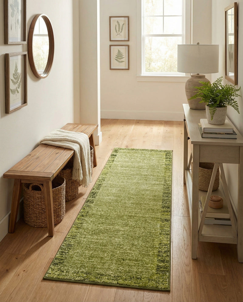 Studio Haven Collection Area Rug -  Conservatory (Light Green) Runner Light Green  lifestyle 38