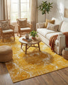 Riviera Elegance Collection Area Rug -  Monaco (Yellow) Rectangle Yellow  lifestyle 10