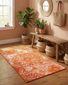 Riviera Elegance Collection Area Rug -  Monaco (Orange) Rectangle Orange  lifestyle 16