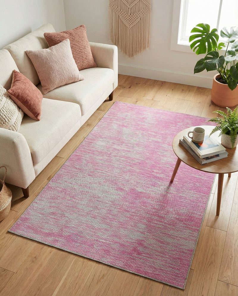 Sahara Essence Collection Area Rug - Oasis (Pink) Rectangle Pink  lifestyle 8