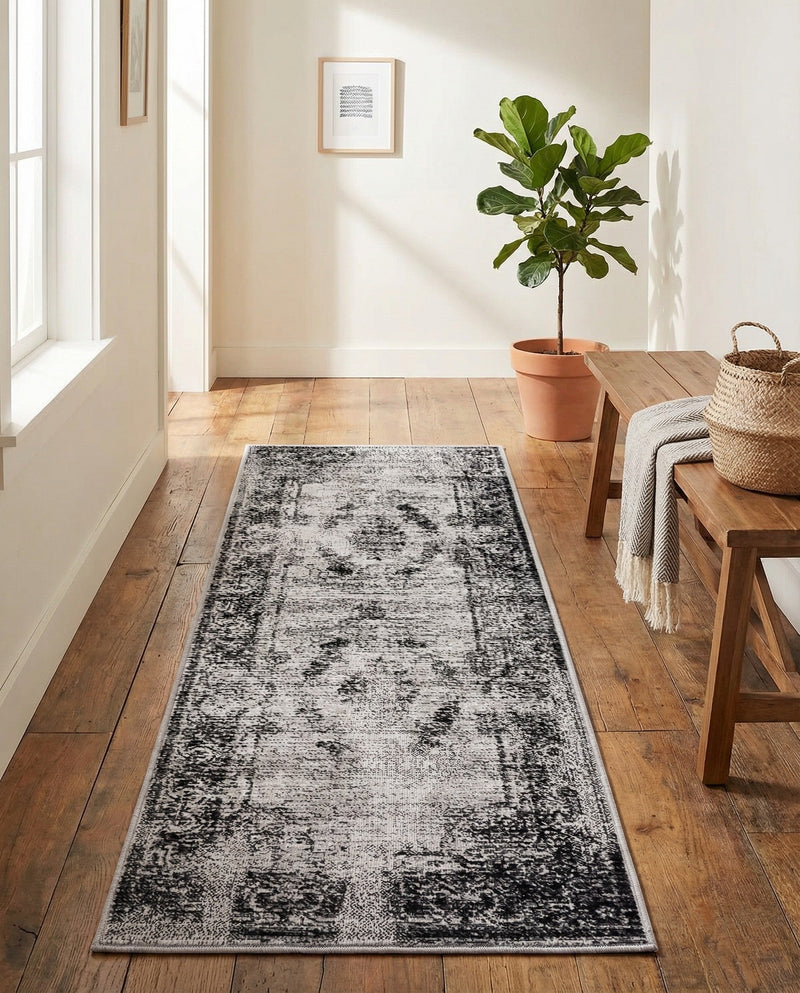 Copenhagen Comfort Collection Area Rug -  Roskilde Runner Gray  lifestyle 56