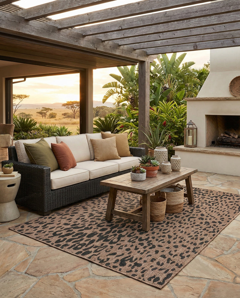 Savannah Escape Collection Area Rug - Serengeti Rectangle Natural  lifestyle 70