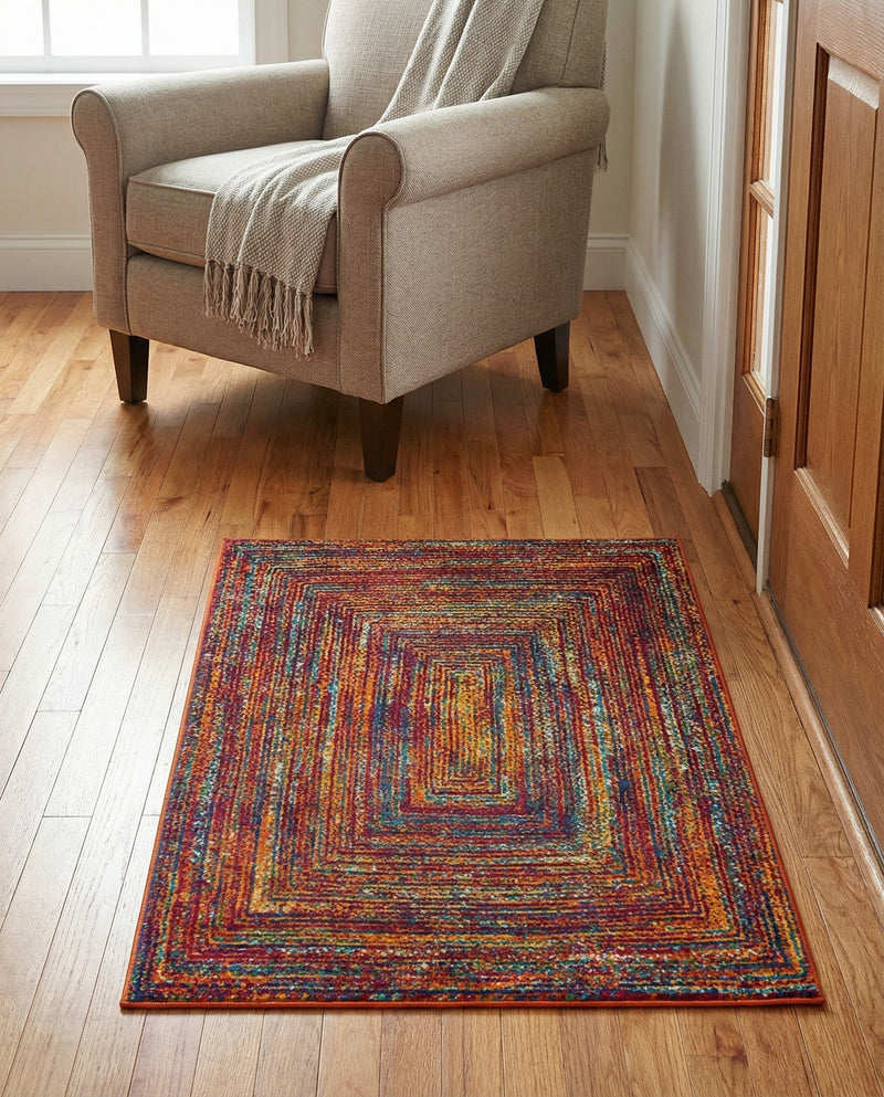 Caribbean Cove Collection Area Rug -  Martinique Rectangle Multi  lifestyle 7