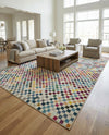 Chromatic Oasis Collection Area Rug -  Flora Rectangle Multi  lifestyle 19