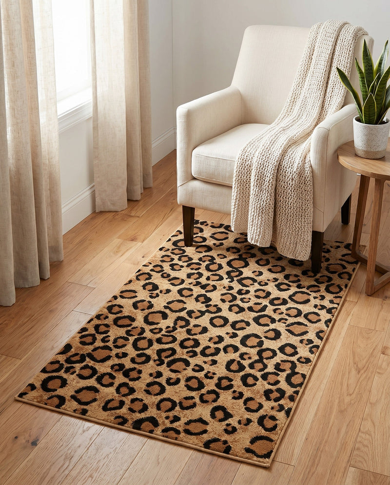 Savannah Sojourn Collection Area Rug -  Mara Rectangle Light Brown  lifestyle 7