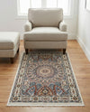 Persian Elegance Collection Area Rug -  Hamedan (Ivory) Rectangle Ivory  lifestyle 7