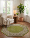 Soho Elegance Collection Area Rug -  Mercer (Green) Octagon Green  lifestyle 65