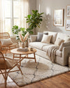Casablanca Comfort Collection Area Rug -  Medina Rectangle Ivory  lifestyle 38