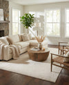 Solid Shag Seaside Collection Area Rug - Azure Cove (Ivory) Rectangle Ivory  lifestyle 20