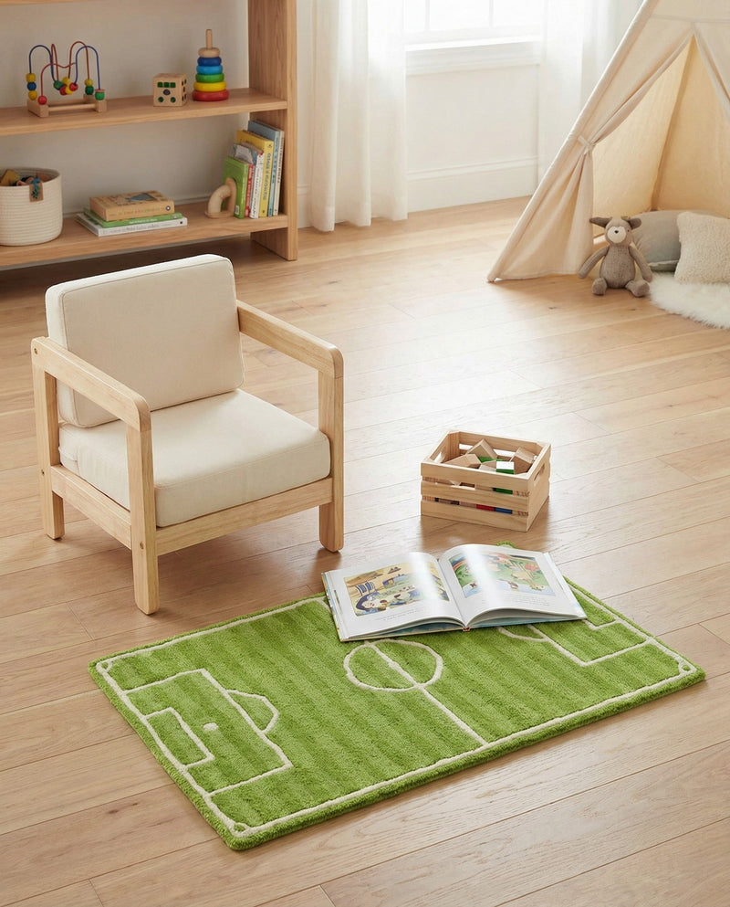 Whimsy Wonders Wool Collection Area Rug -  Reef Rectangle Green  lifestyle 12