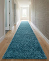 Cozy Comfort Shag Collection Area Rug - Haven (Turquoise) Runner Turquoise  lifestyle 31