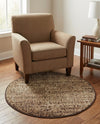 Autumn Meadow Collection Area Rug -  Ironbark Round Beige  lifestyle 75