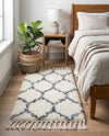 Cozy Cove Shag Collection Area Rug - Marina Rectangle Ivory  lifestyle 26