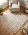 Cascade Range Collection Area Rug - Hood (Ivory) Square Ivory  lifestyle 78