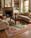 Caribbean Breeze Collection Area Rug -  Windward Rectangle Green  lifestyle 58