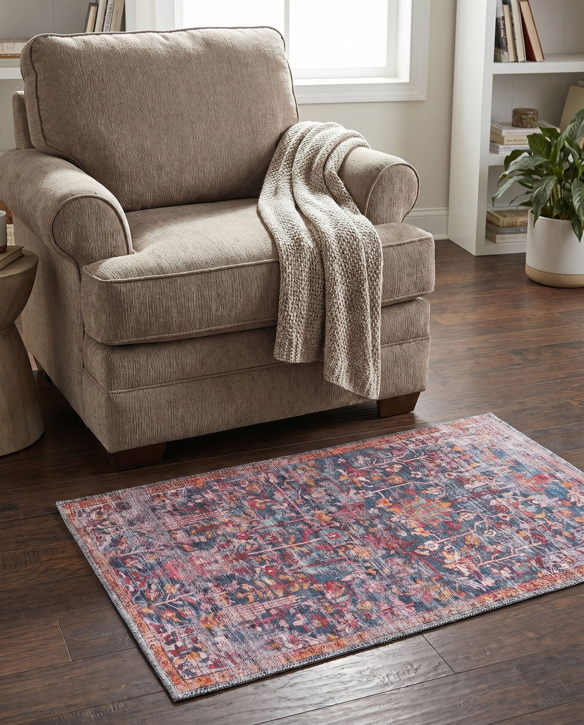 Zahara Oasis Collection Area Rug -  Nador Rectangle Navy Blue  lifestyle 19