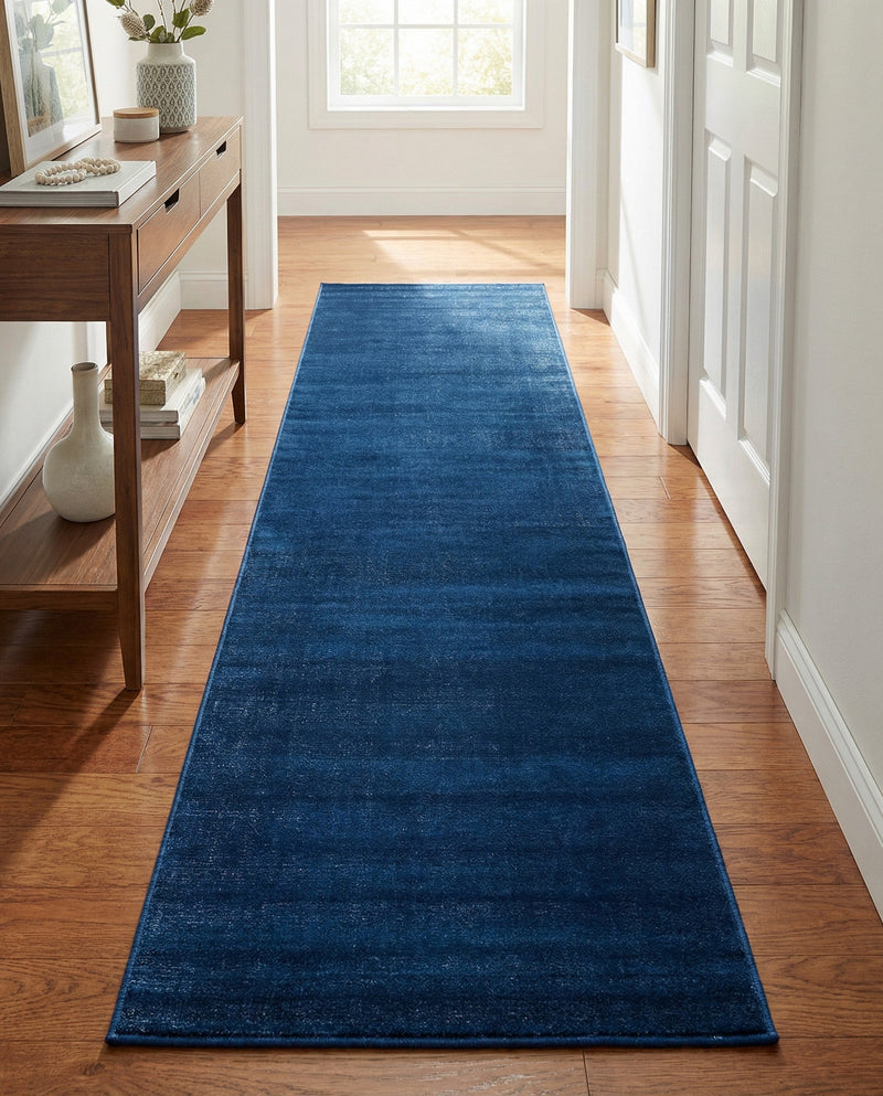 Soho Elegance Collection Area Rug - Chelsea (Navy Blue) Runner Navy Blue  lifestyle 41