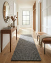 Woolen Sphere Collection Area Rug - Orbsburg (Gray) Runner Gray  lifestyle 32