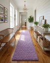 Plush Oasis Collection Area Rug - Serenity (Lilac) Runner Lilac  lifestyle 50