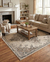 Gobi Sands Collection Area Rug -  Lop Square Cream  lifestyle 45