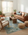 Caribbean Breeze Collection Area Rug -  Lucia Rectangle Light Blue  lifestyle 25