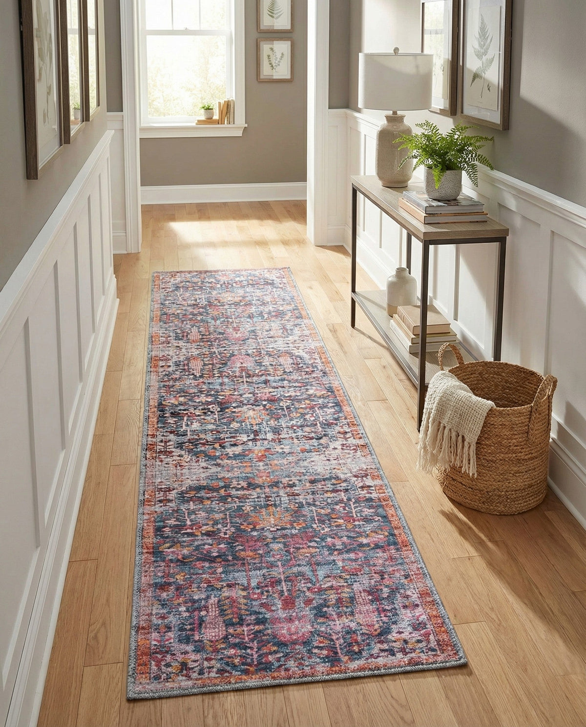 Zahara Oasis Collection Area Rug -  Nador Runner Navy Blue  lifestyle 97