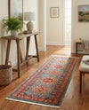 Persian Elegance Collection Area Rug -  Bushehr Runner Light Blue  lifestyle 68