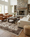 Andes Summit Collection Area Rug -  Aconcagua Rectangle Cream  lifestyle 17
