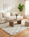 Cozy Haven Shag Collection Area Rug - Serenity (Ivory) Rectangle Ivory  lifestyle 18