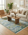 Caribbean Breeze Collection Area Rug -  Lucia Rectangle Light Blue  lifestyle 12