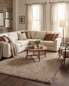 Plush Oasis Collection Area Rug - Serenity (Taupe) Rectangle Taupe  lifestyle 37