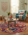 Marrakesh Elegance Collection Area Rug -  Bahia Round Multi  lifestyle 41