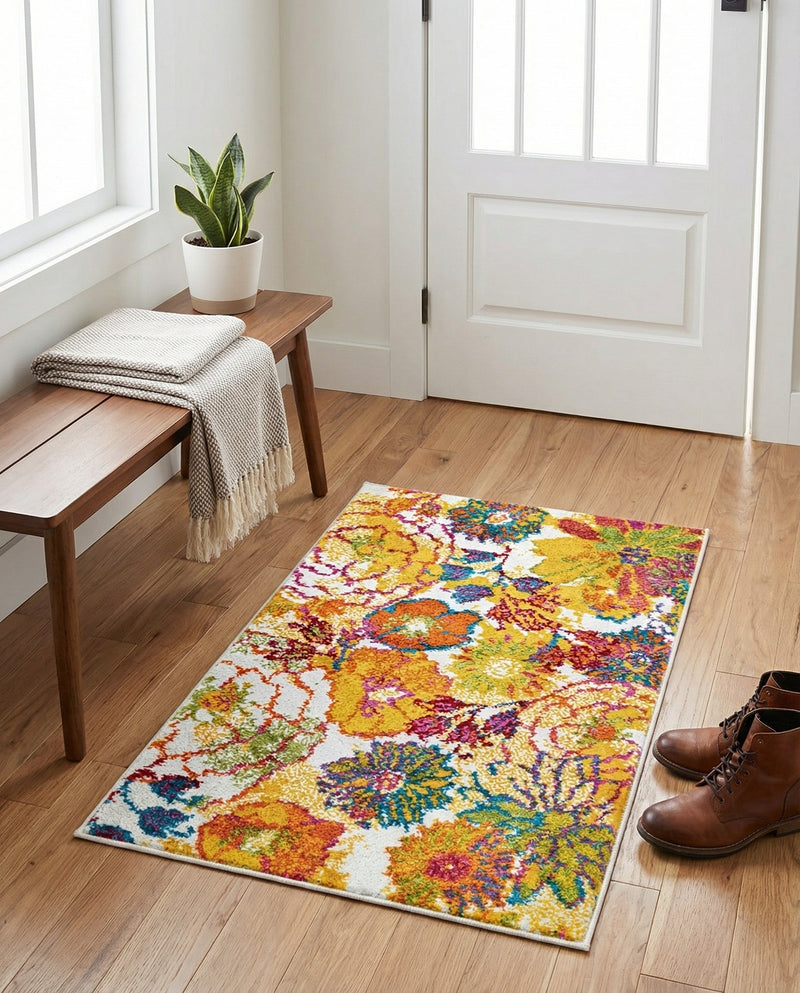 Venetian Elegance Collection Area Rug -  Accademia Rectangle Ivory  lifestyle 67