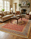 Ottoman Elegance Collection Area Rug -  Cappadocia Rectangle Red  lifestyle 24