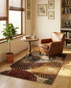 Bistro Lounge Collection Area Rug -  Cappuccino Rectangle Beige  lifestyle 10