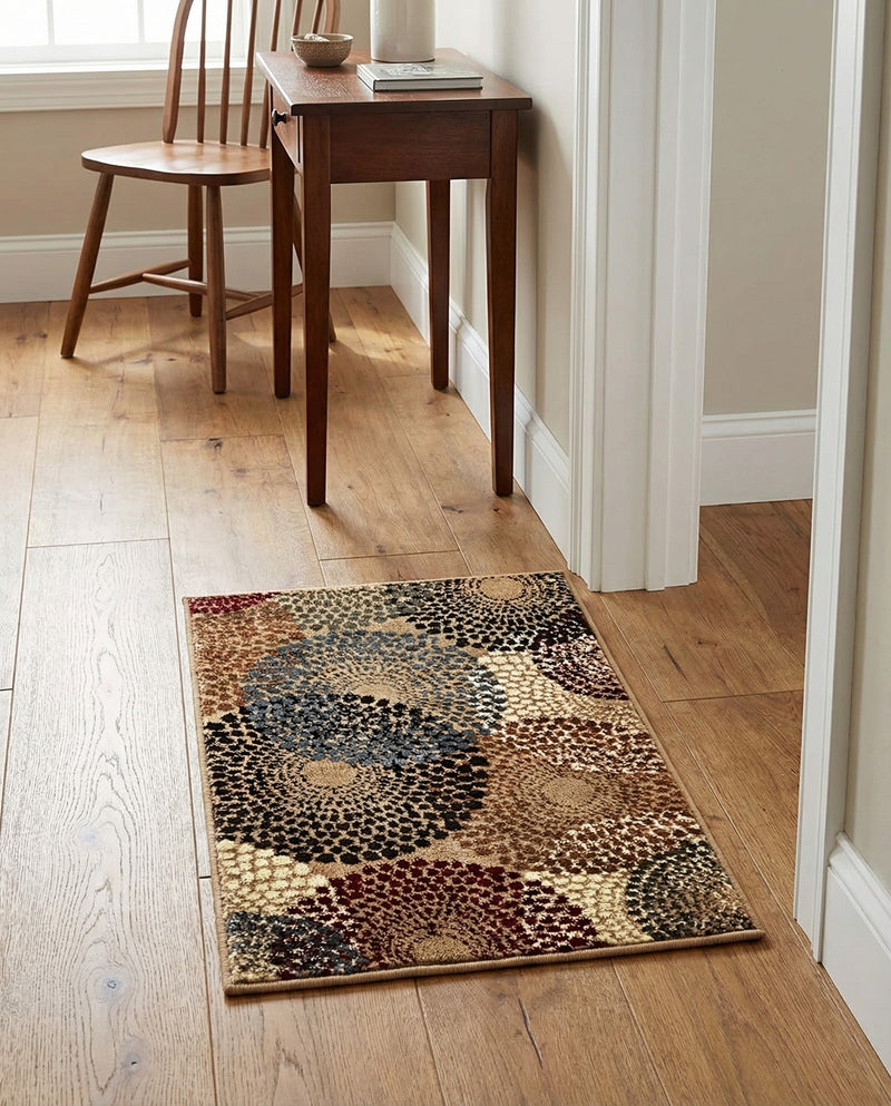 Bistro Lounge Collection Area Rug -  Cappuccino Rectangle Beige  lifestyle 19
