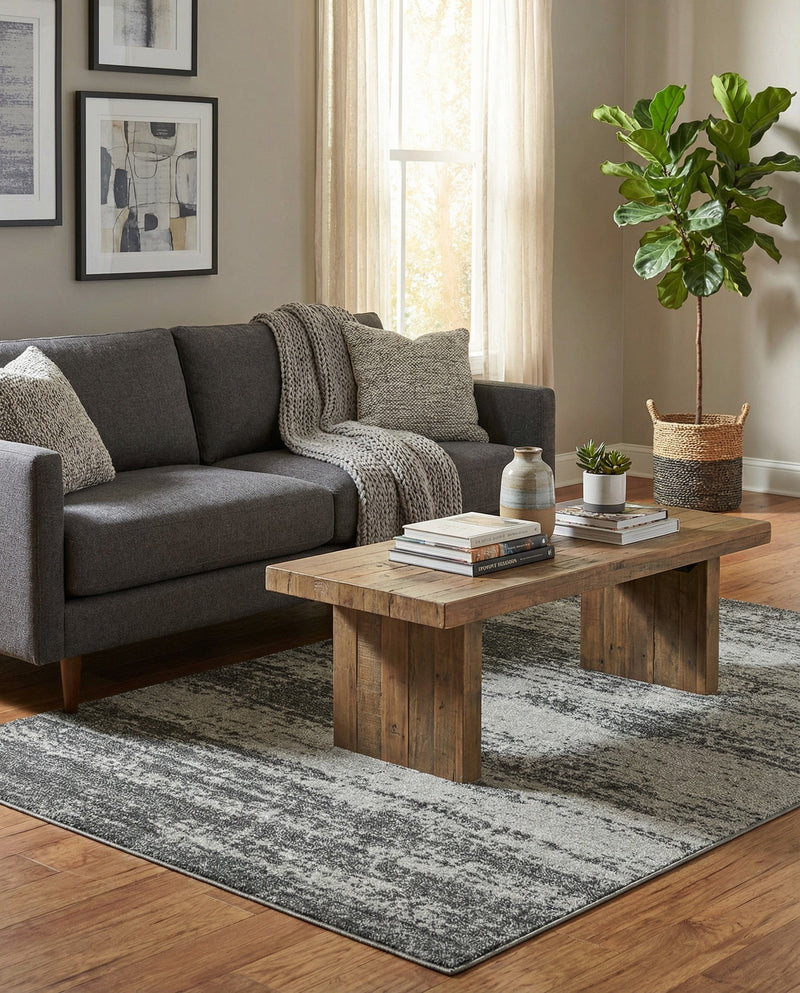 Studio Haven Collection Area Rug -  Gallery (Dark Gray) Rectangle Dark Gray  lifestyle 35