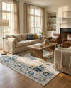 Parisian Elegance Collection Area Rug - Versailles (Gray) Rectangle Gray  lifestyle 23
