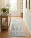 Marrakech Lattice Collection Area Rug - Medina (Light Gray) Runner Light Gray  lifestyle 27