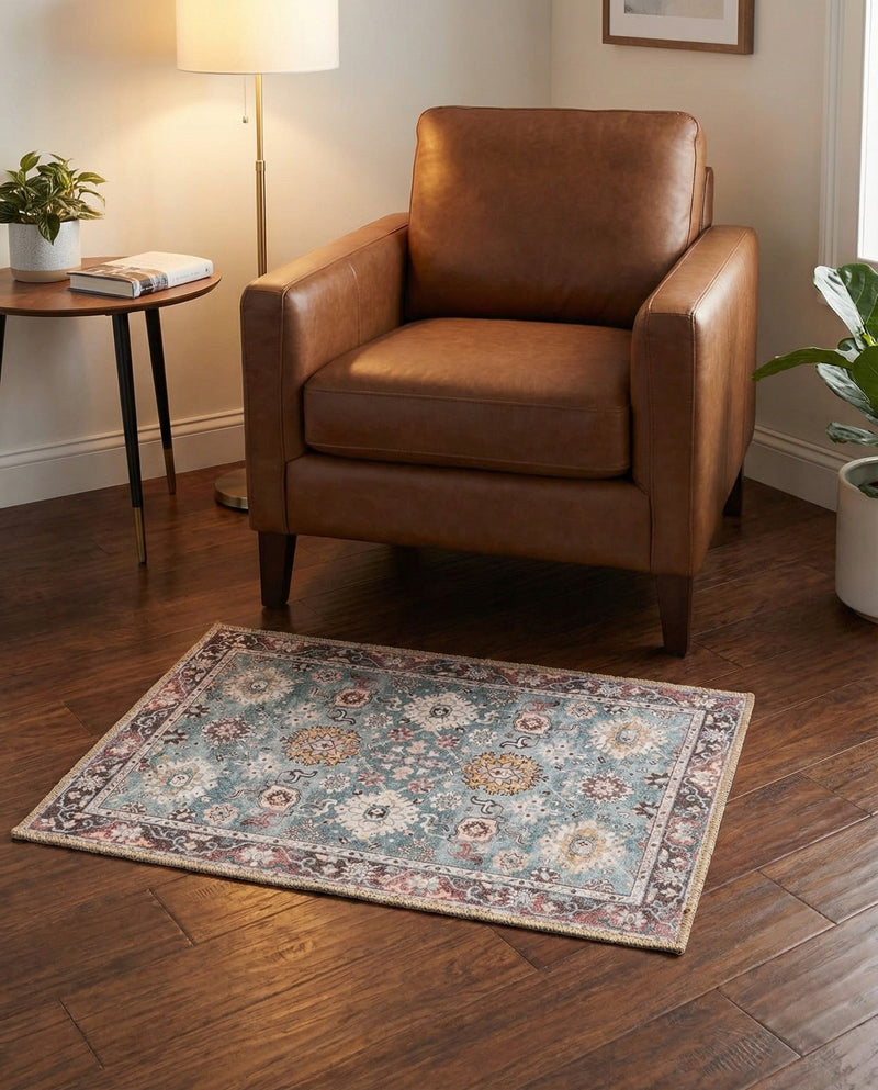 Heritage Elegance Collection Area Rug -  Himeji Rectangle Green  lifestyle 27