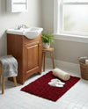 Plush Oasis Collection Area Rug - Serenity (Cherry Red) Rectangle Cherry Red  lifestyle 15