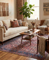 Zahara Oasis Collection Area Rug -  Meknes Rectangle Antique Pink  lifestyle 13